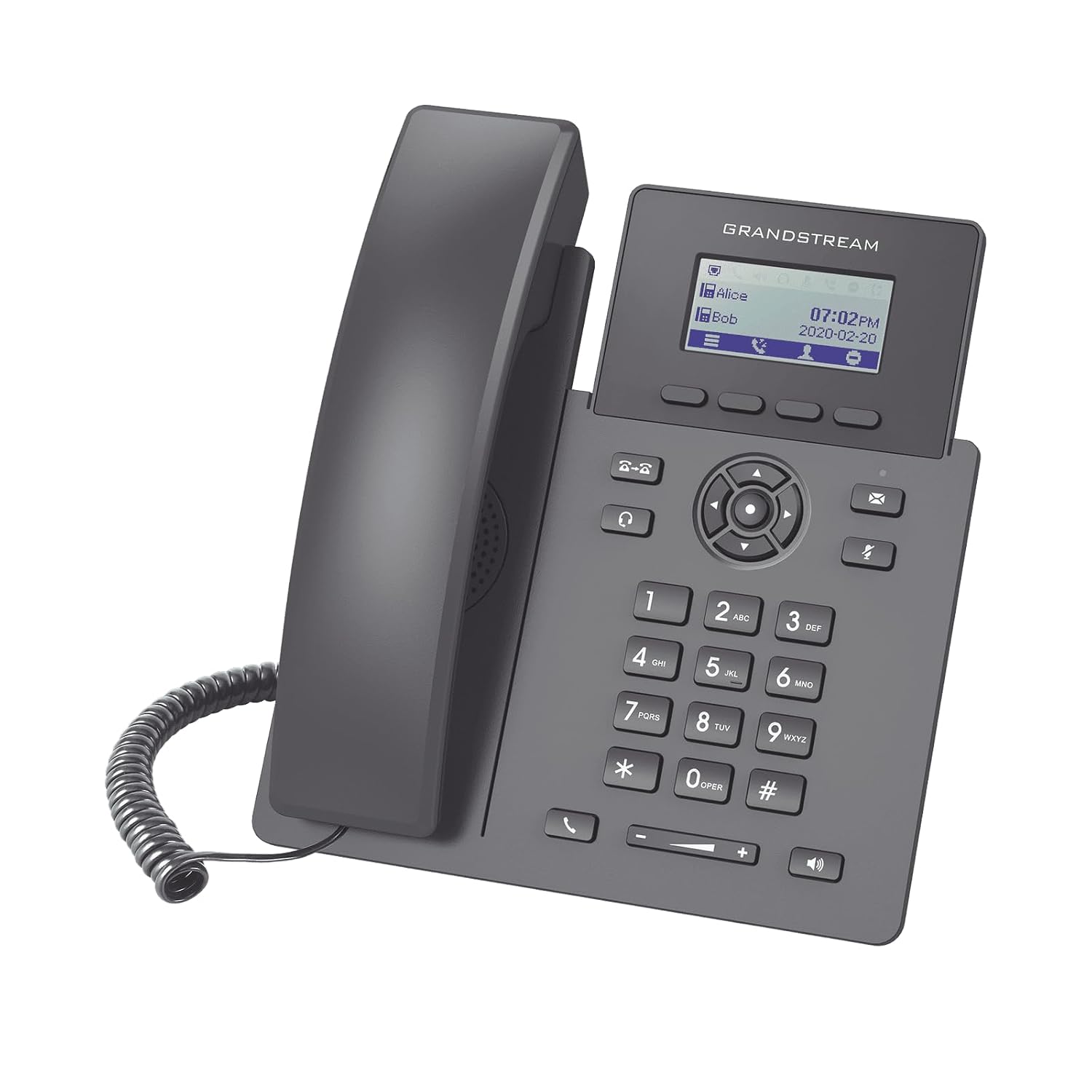Grandstream GRP2601P IP Corded Landline Phone, Black