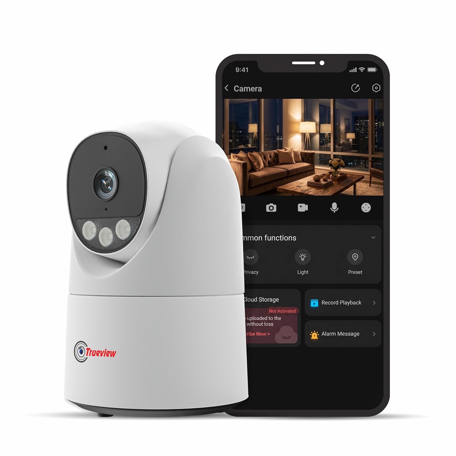 True View 3MP Wi-Fi All Time Color Robot Camera