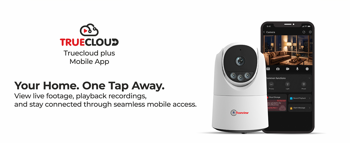 Trueview ATC camera featuring night vision for 24x7 home and office security protection